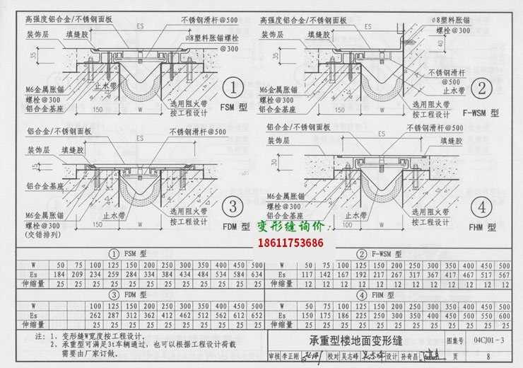 七台河市楼地面变形缝装置选型与应用指南